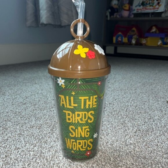 BROKEN - Disney Parks All the Birds Sing Words Tiki Room Coconut Cup - Picture 1 of 4